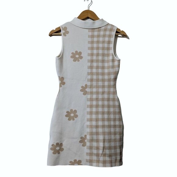 Le Lis White and Tan Mini Dress - Picture 3 of 7